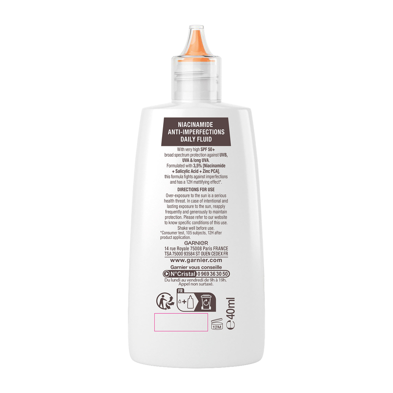GARNIER - AMBRE SOLAIRE Super UV Niacinamide Anti Imperfections Fluide SPF50+ - 40ml